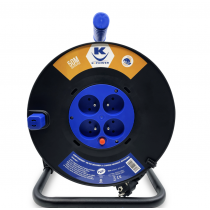 Enrouleur caoutchouc 50M - 4 prises