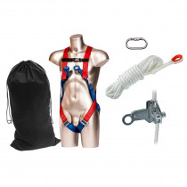 Kit descente verticale 15m Rouge
