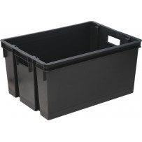 Bac de rangement gris 50L 560x410x295mm