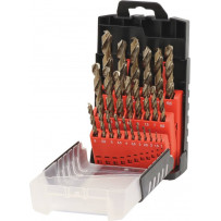 Coffret PVC de 25 forets métaux de 1 à 13mm