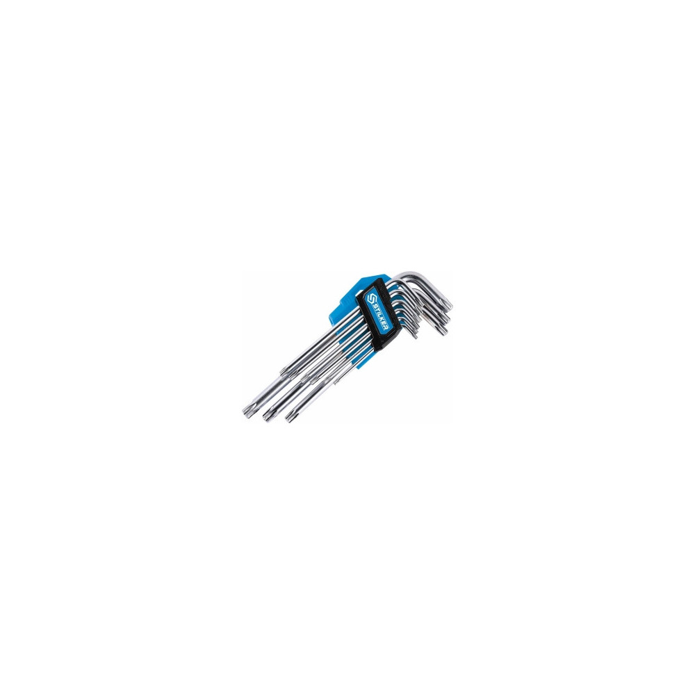 Clés mâles coudées Torx® longues de T10 à T50 - 9 pcs