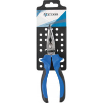 Pince coudée 175mm demi-ronde bi-matière