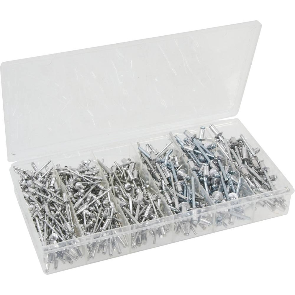 Rivet aluminium de 3,5/5mm - coffret de 500 pcs Rivet aluminium de 3,5/5mm - coffret de 500 pcs