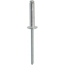 Rivet alu/acier tête plate 4,8x25mm - 25 pcs