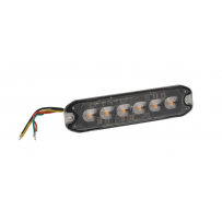 Feu de pénétration 6 LED 12/24V orange extra plat