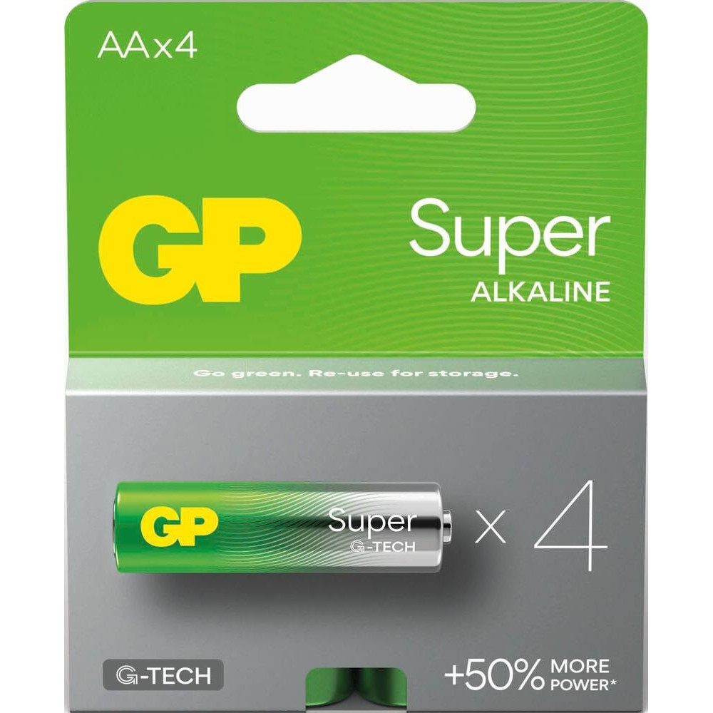 Blister de 4 piles "Super" LR6 AA Alcaline Blister de 4 piles "Super" LR6 AA Alcaline
