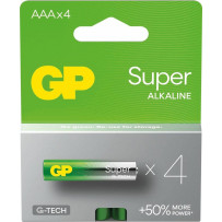 Blister de 4 piles "Super" LR3 AAA Alcaline