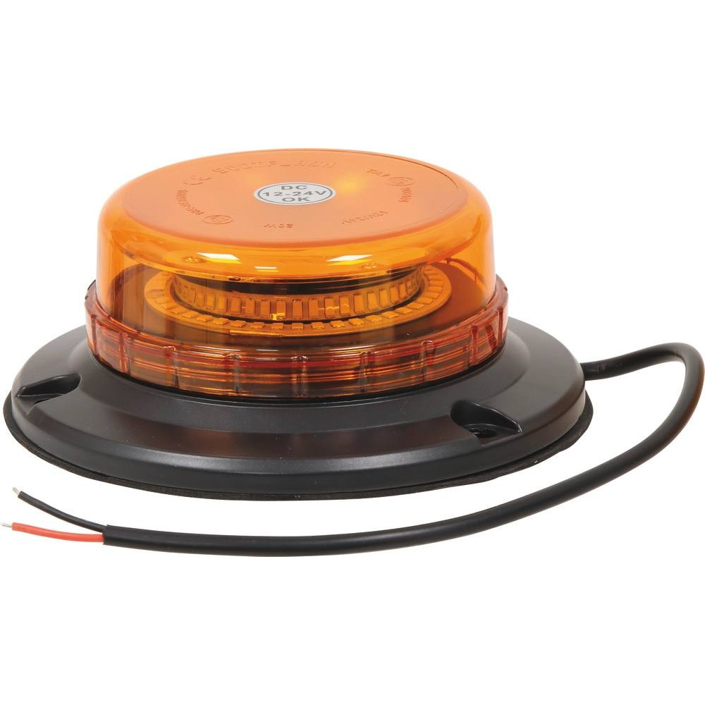 Gyrophare LED extra plat 12/24V double flash fixation à plat Gyrophare LED extra plat 12/24V double flash fixation à plat