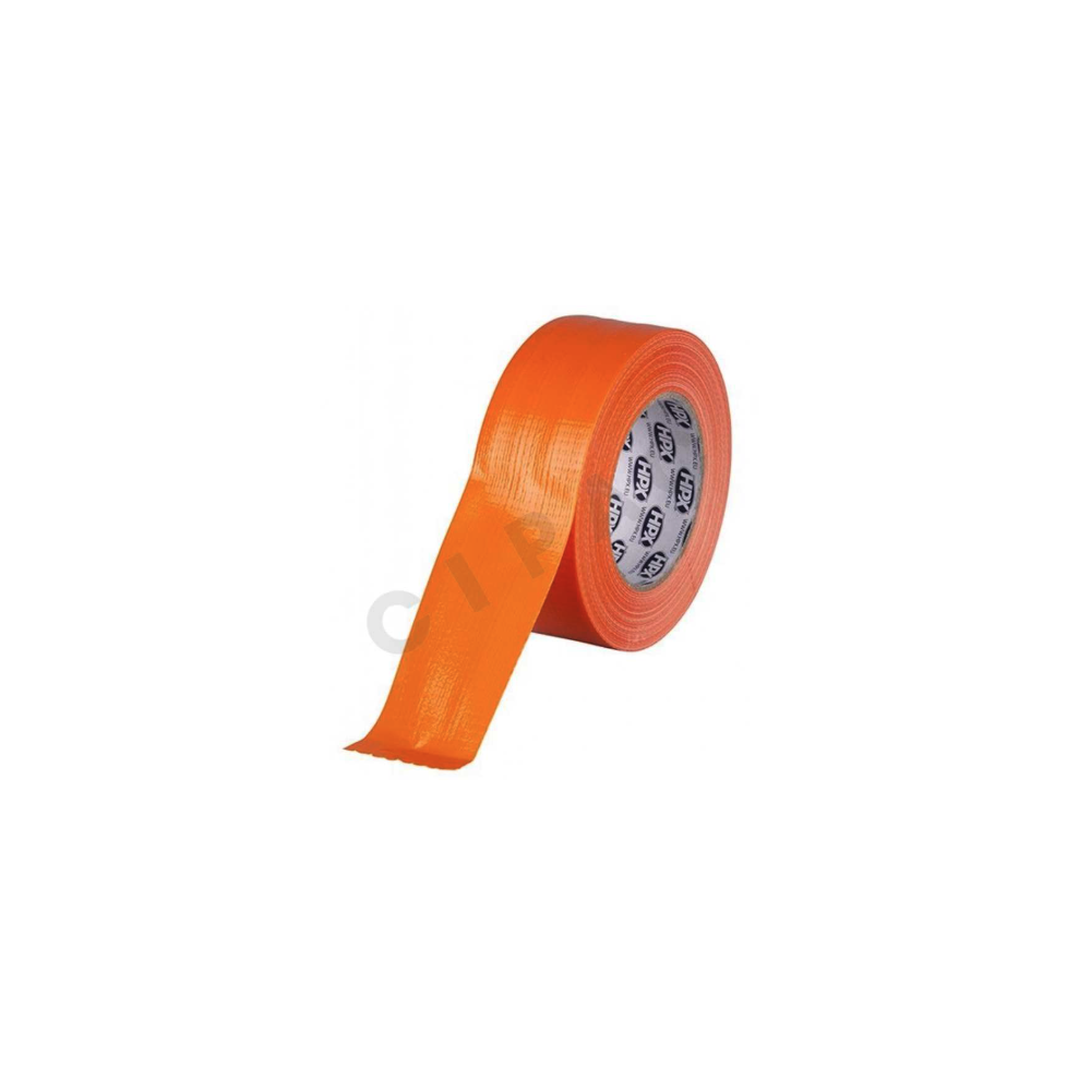 Toile laminée adhésive orange 48 mm x 50 m