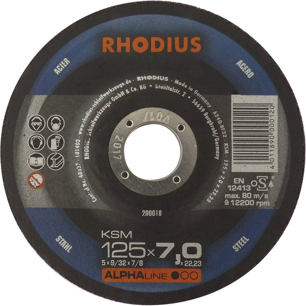 Disque à ébarber acier 125x7x22