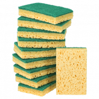 Eponges végétales avec grattoir 