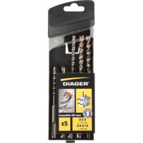 Coffret PVC de 5 forets béton SDS+ booster 