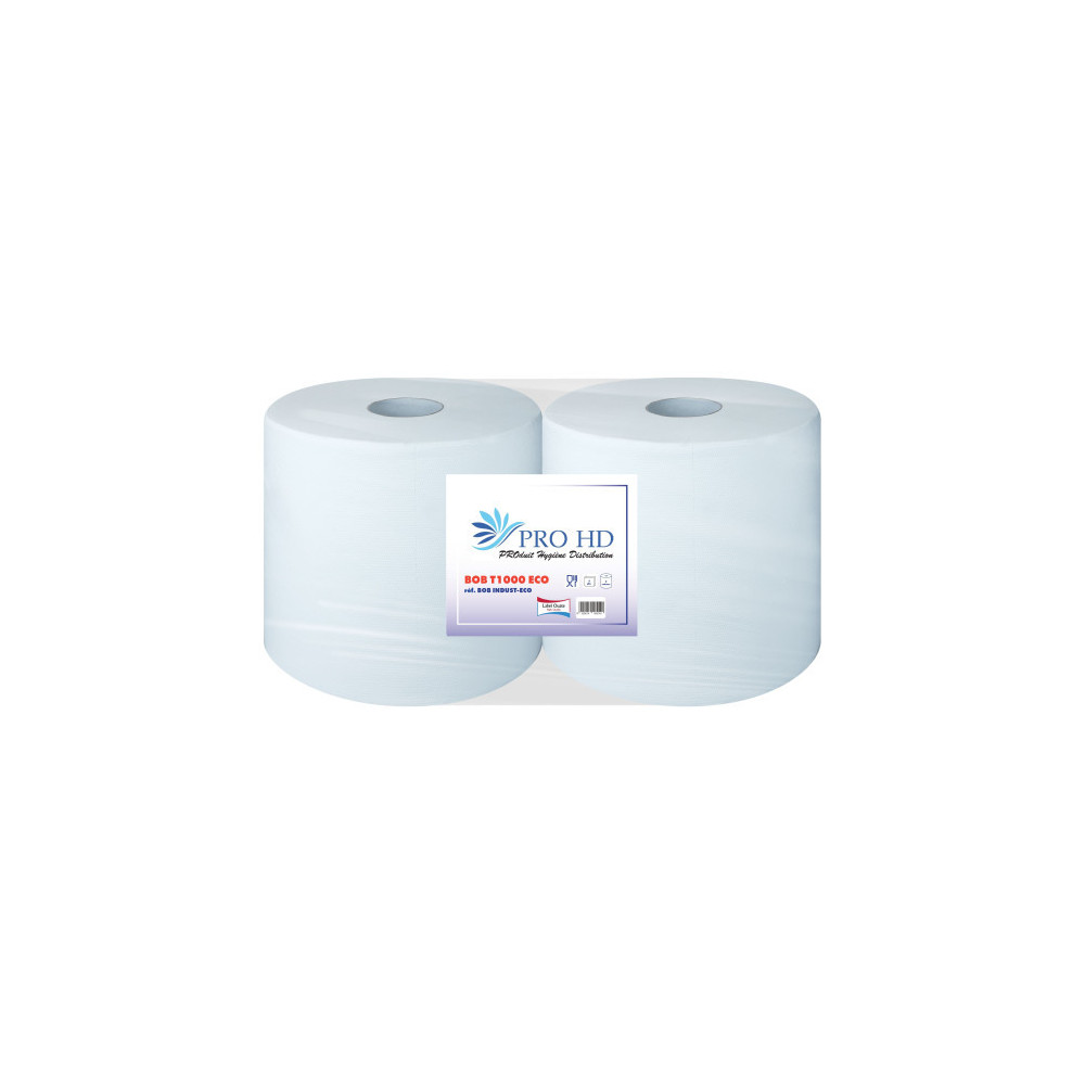Bobine d'essuyage indu T1000 ECO (2 bobines) Bobine d'essuyage indu T1000 ECO (2 bobines)