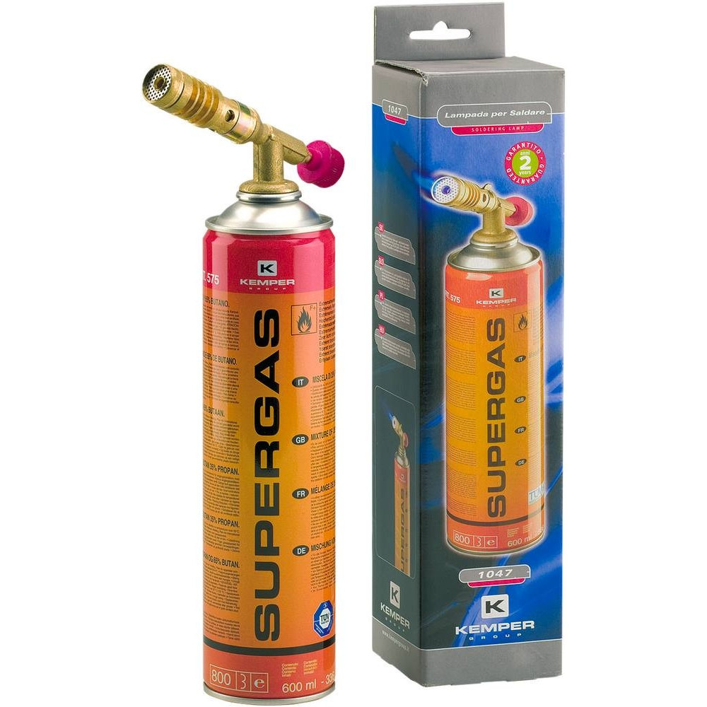 Lampe à souder avec cartouche de gaz filetée Lampe à souder avec cartouche de gaz filetée