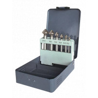 Coffret 6 fraises coniques métal HSS Classic