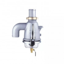 Soupape a siphon alu droite avec vidange ø60