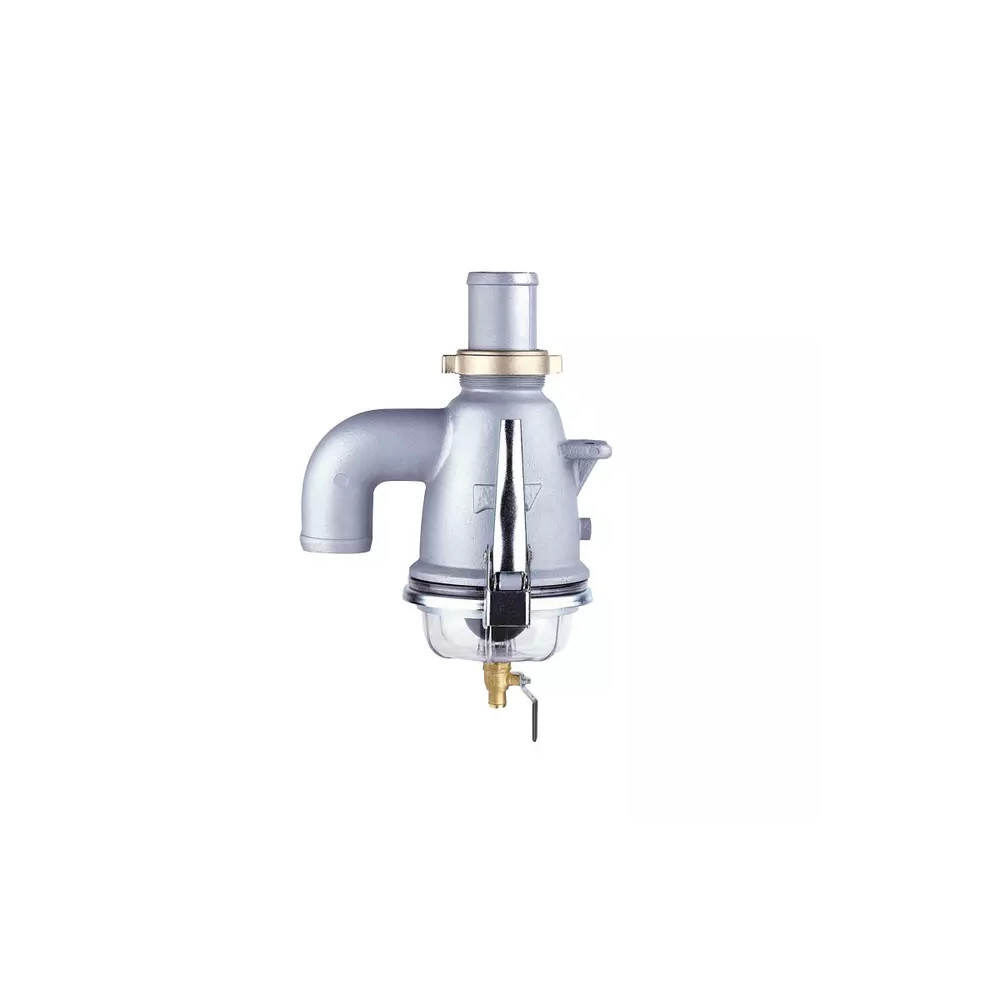 Soupape a siphon alu droite avec vidange ø60 Soupape a siphon alu droite avec vidange ø60
