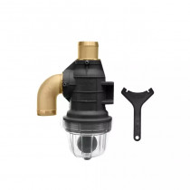 Soupape a siphon coudee avec vidange ø80