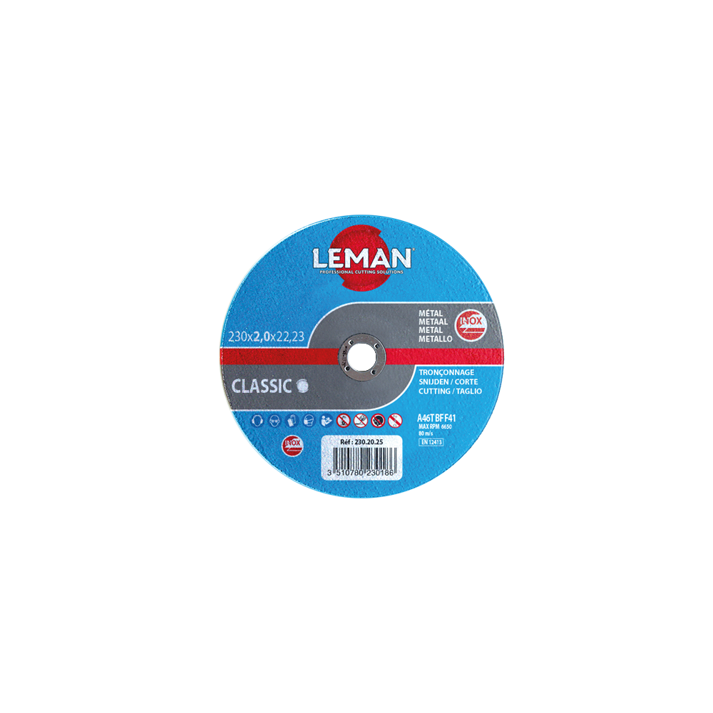 Disque inox classic 125X1.0X22.23