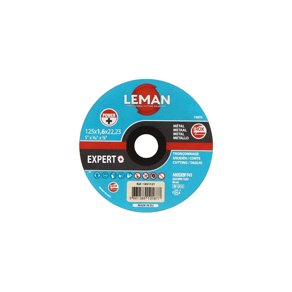 Disque inox intensif 125X1.6X22.23