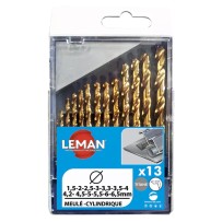 Coffret 13 forets métal HSS titane