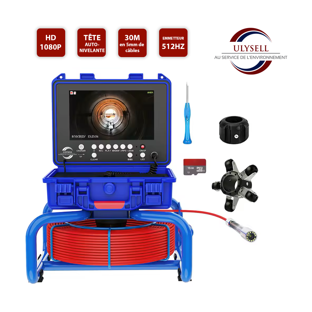 Caméra de poussé 30m 512HZ Caméra de poussé 30m 512HZ