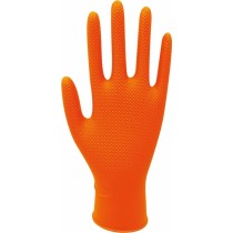 Gants jetables nitrile orange