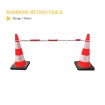Barrière Rétractable pour Cônes de Signalisation