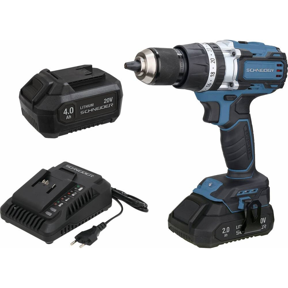 Perceuse visseuse 20V 65Nm - 2 batteries Li-ion 4Ah et 2Ah - mallette Perceuse visseuse 20V 65Nm - 2 batteries Li-ion 4Ah et 2Ah - mallette