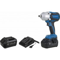 Clé à choc 1/2" 20V 610/800Nm - 1 batterie Li-ion 4Ah - 1 batterie Li-ion 5Ah - chargeur