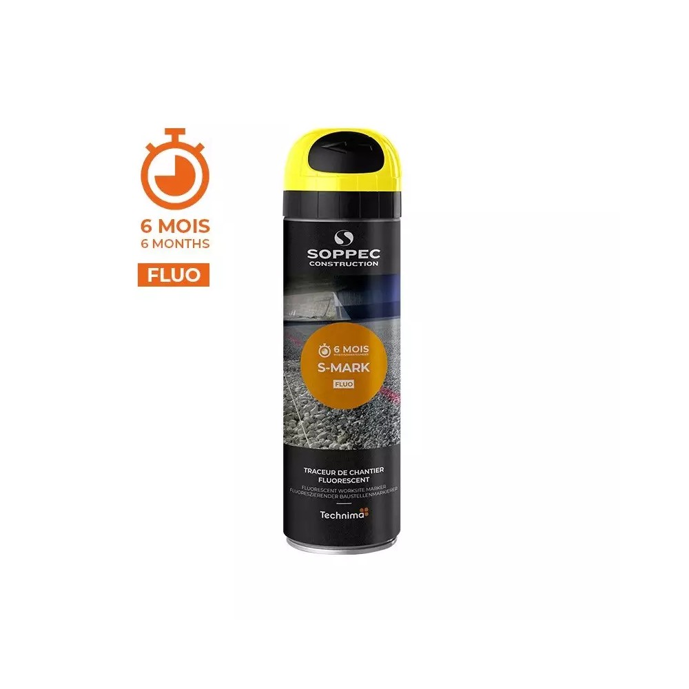 Traceur de chantier fluorescent S MARK