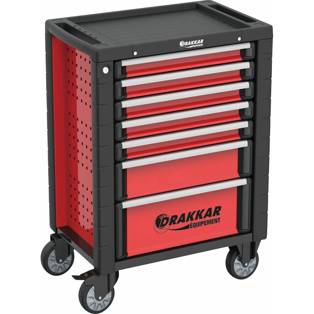 Servante d'atelier 7 tiroirs composée de 176 outils