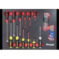 Servante d'atelier 7 tiroirs composée de 176 outils