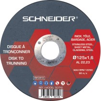 Disque à tronçonner acier/inox 125x1,6x22