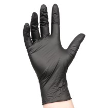 Gant nitrile noir non poudré texturé