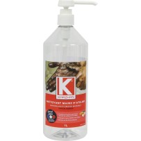 Nettoyant mains d'atelier rouge parfum amande - flacon de 1L