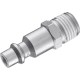 Raccord rapide mâle passage d'air 6mm filetage mâle 1/4"