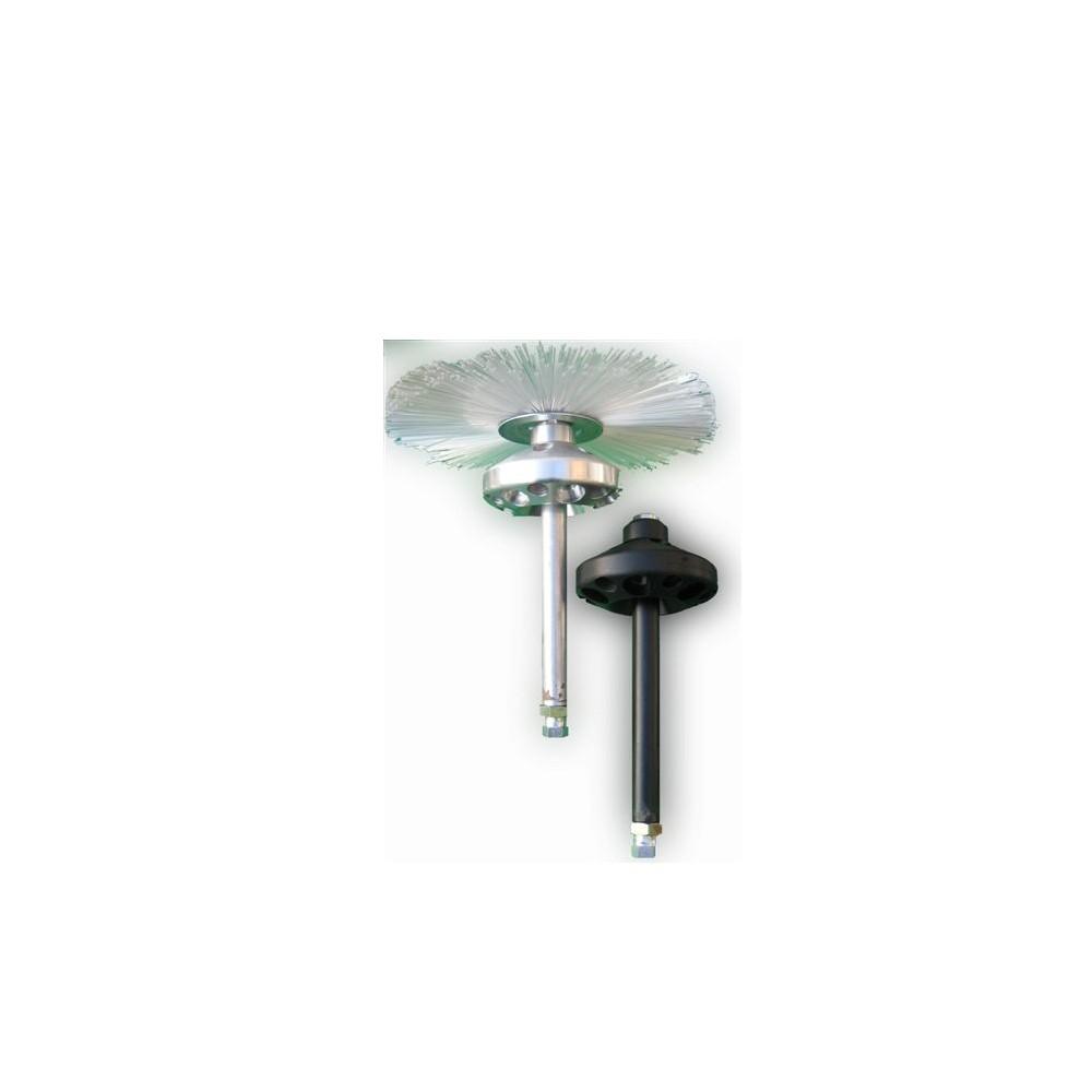 Tête pour colonnes vide ordures + Brosse nylon 250mm