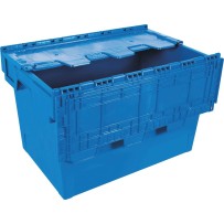 Caisse de transport avec couvercle rabattable 58L