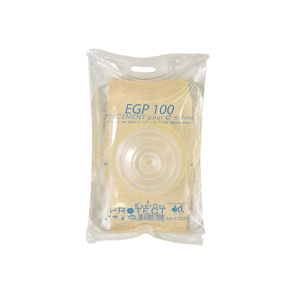 Poche de gel perçage sur surfaces lisses EGP100