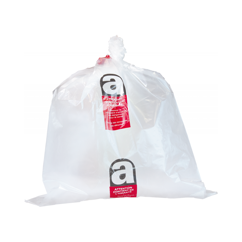 Sac imprime Amiante 2 couleurs transparent73x120cm