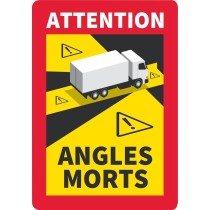 Panneau angles morts pour camions – autocollants 170x250mm - Lot de 3 pcs