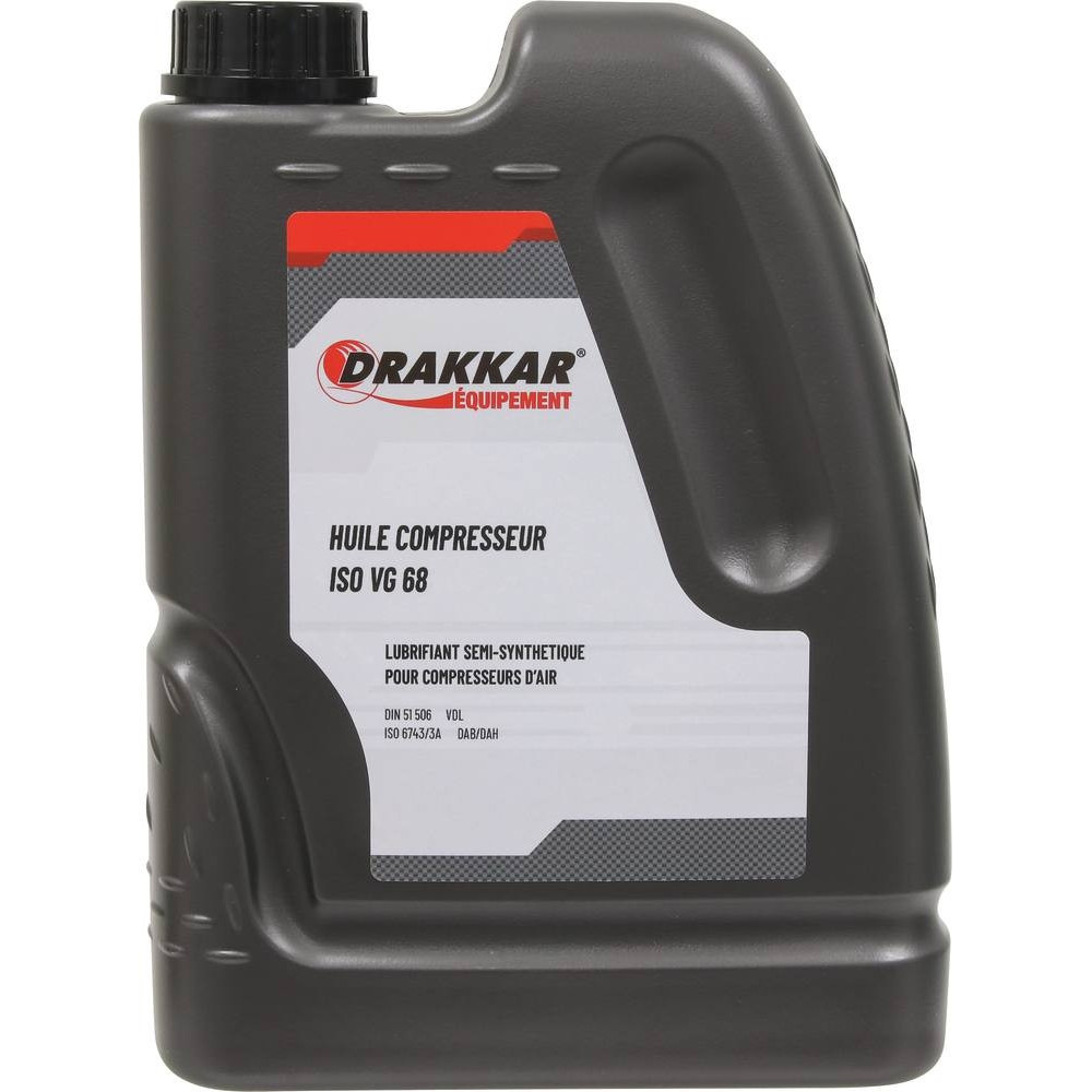 Huile pour compresseur ISO 68 - bidon de 2L