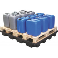 Bac de rétention 240L avec caillebotis 100% PE - Format 2 palettes