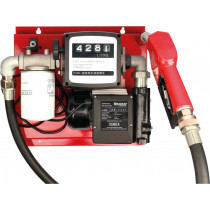 Pompe à gasoil 230V 60 l/min avec pistolet - station murale