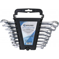 Clés mixtes de 8 à 19mm full polish - 8 pcs