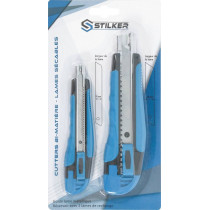 Cutters 9 et 18mm auto-bloquant - 2 cutters
