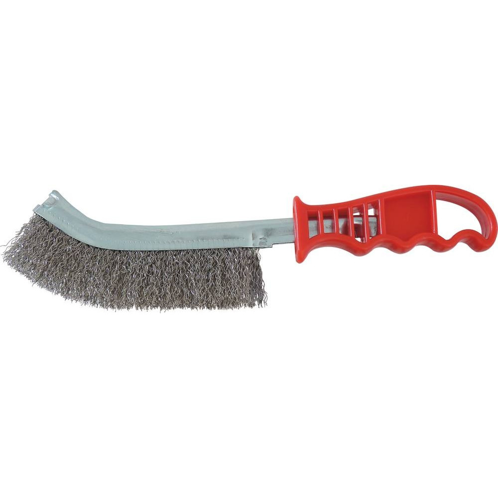 Brosse métallique 250mm avec manche PVC