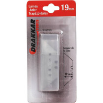 Lame trapézoïdale de 19mm - 5 pcs