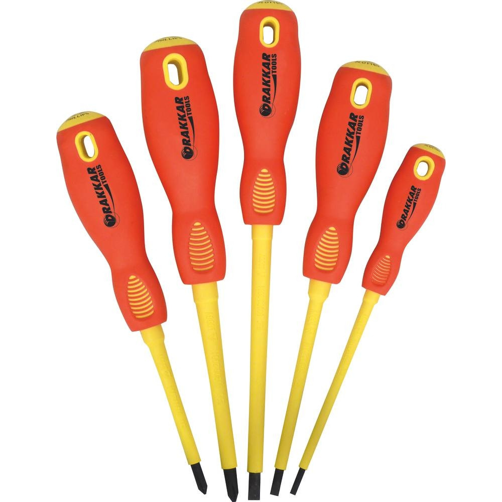 Tournevis électricien isolé 1000V - 5 pcs